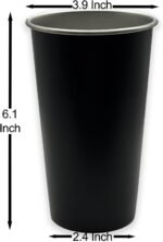 LaserGram Personalized Cup, Chef Hat, Stainless Steel Reusable Shatterproof Tumbler, Custom Engraved Gift (16oz / 473ml, Black) - Image 4