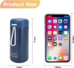 Mini Water Bottle 9oz/270ml, Small Insulated Water Bottle for Hot&Cold Drinks, Stainless Steel Vacuum Cup with Carry Handle, Matte Insulated Sport Tumbler Leak Proof for School Travel Outdoor - Image 3