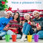 Sieral Cups with Straws and Lids Kids Tumbler with Straw Reusable Water Bottle Iced Coffee Travel Mug Adults Plastic Cups for Parties 16 oz(Classic Colors,15 Pack) - Image 5