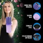 Ice Shaker Insulated Stainless Steel Tumbler | 20 oz, Dreaming | 24+ Hours Cold & 6+ Hours Hot | Removable Straw and Drink Spout | Odor-Free Tumbler Cup Water, Coffee, Tea, Smoothies, Cocktails - Image 3