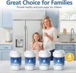 MWF Water Filter Compatible with GE® MWF®, SmartWater MWFP, MWFA, MWFINT, GWF, GWFA, HDX FMG-1, Kenmore® 9991, High Efficiency Filtration and Every 6 Months Value, NSF Certified, 4 Pack - Image 10