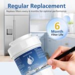 MWF Water Filter Compatible with GE® MWF®, SmartWater MWFP, MWFA, MWFINT, GWF, GWFA, HDX FMG-1, Kenmore® 9991, High Efficiency Filtration and Every 6 Months Value, NSF Certified, 4 Pack - Image 11