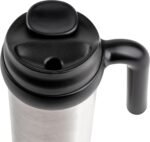 Manna Mocha Double-wall Vacuum Insulated Travel Mug with Leak-proof Easy-Align Lid - 16 Oz - Stainless Steel - Image 4