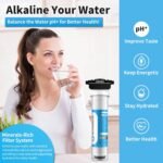 Under Sink Water Filter System, Reduce Heavy Metals/Chlorine/PFAS/PFOA/PFOS/Odor/Sediment, NSF/ANSI 42&53 Improve Taste, EZ Change Life Indication Mineral pH+ Under Sink Water Filter (Jumbo) - Image 3