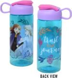 Disney Water Bottle Set – Bundle of 3 Sports Bottles: Disney Princesses, Minnie Mouse & Frozen, Stickers, and More School Supplies | Cups for Kids - Image 3