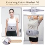 Hot Water Bag, Hot Water Bottle wtih Cover, 2L Rubber Warm Hot Water Bottles Pouch with 130cm Long Soft Waist Cover for Neck, Shoulder, Back, Hand, Legs and Period Pain Relief - Image 5