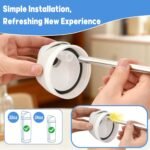 Haundry Metal Straw Replacement for Owala Water Bottle 24 oz 32 oz Accessories, With 2 Straw Cleaner, Reusable Stainless Steel Straws Compatible With Owala Water Bottle - 6pcs - Image 4