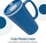 Copco Cone Travel Coffee Mug, 16 oz - Insulated Drinkware with Spill-Proof Lid and Handle, Microwave & Dishwasher Safe - BPA-Free, Compact for Desk & Cup Holder Friendly (Blue) - Image 5