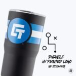 Gametime Sidekicks Georgia Bulldogs Stainless Steel Drinkware (20oz Black 360) - Image 4