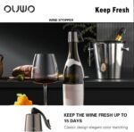 Stainless Steel Wine Bottle Stoppers - 6 Pack Plugs with Silicone Toppers - Leak-Proof, Keeps Wine Fresh Accessories - Image 5