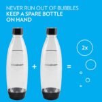 SodaStream Black 1L Slim Carbonating Bottles Twin Pack, Pack of 2 - Image 4