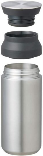 KINTO 20938 Travel Tumbler, 11.8 fl oz (350 ml), Silver, Double Wall Vacuum Construction, Heat and Cold Retention - Image 3