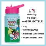 Hello Kitty 14 OZ Water Bottle - Hello Kitty, My Melody, Keroppi- Travel Water Bottle With Built in Straw - Official Sanrio Merchandise - Image 3