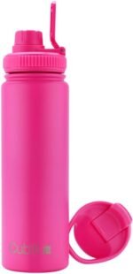 Cubitt Insulated Sports Hydro Water Bottle 24 oz, 2 Lids (Coffee Lid and Wide Mouth Twist Sports Lid), Stainless Steel, Double Walled. Cold for up to 24 hours, Hot for up to 12 hours Hot Pink - Image 3