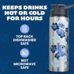 Silver Buffalo Disney Lilo and Stitch Single Walled Stainless Steel Water Bottle, 25 Ounces - Image 4