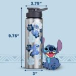 Silver Buffalo Disney Lilo and Stitch Single Walled Stainless Steel Water Bottle, 25 Ounces - Image 7