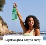 Takeya Tritan 64 oz Motivational Water Bottle with Straw Lid - Durable, BPA-Free - With Time Marker - Leakproof & Non-Slip Bumper - Pistachio Green - Image 7