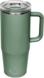 CamelBak Thrive Leak-Proof 32 oz Mug, Insulated Stainless Steel - For travel, coffee, tea, hot beverages - Spill Proof Cup-holder Compatible, Moss - Image 4