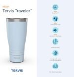 Tervis Traveler Dragonfly Sky Triple Insulated Tumbler Travel Cup Keeps Drinks Cold & Hot, 30oz, Stainless Steel - Image 4