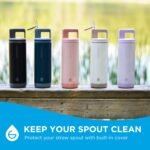 GROSCHE Alpine Flip n' Sip 20 oz Insulated Water Bottle - Stainless Steel, Leakproof Flask with Straw - Perfect for Gym, Travel & Outdoor Use - Keeps Water Cold up to 60 hrs - Cream White - Image 6