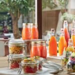 Bormioli Rocco Quattro Stagioni Small Bottles (Set of 6) - 6.75 Oz. Embossed Reusable Glass Jars with Airtight Lid, For Food Prep, Sauces, Gifts & Crafts - Round Bottle Containers, Made in Italy - Image 6