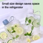 Flat Water Bottle Travel Flask Portable 8.2 oz BPA Free Tritan Square Small Water Bottles Leakproof Slim Water Bottle for Purse Travel Pocket Sports Fitness (Grey, 8.2 OZ) - Image 5