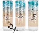 Personalized Music Speaker Tumbler Gifts | 20oz Tumblers | Personalized Tumblers | Bluetooth Speaker | Travel Essentials | Bridesmaid Gifts | Beach Accessories | ECO Friendly Inks - Image 3