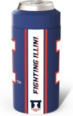 Frost Buddy NCAA Universal Buddy - Fits all - Stainless Steel Can Cooler for 12 oz & 16 oz Regular or Slim Cans & Bottles - Stainless Steel (Illinois Fighting Illini) - Image 3