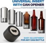 Frost Buddy NCAA Universal Buddy - Fits all - Stainless Steel Can Cooler for 12 oz & 16 oz Regular or Slim Cans & Bottles - Stainless Steel (Illinois Fighting Illini) - Image 4