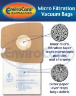 Envirocare Replacement Micro Filtration Vacuum Cleaner Bags made to fit Eureka Style MM 60297A Style-10. Replaces Part# 60295C Mighty Mite Vacuums 36 pack - Image 3