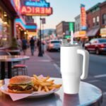 25 Pack 20 oz Sublimation Blank Tumblers with Handle and Lid Bulk Stainless Steel Double Vacuum Insulated Mug Heat Press Transfer Printing DIY Cup - Image 5