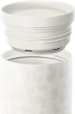 Simple Modern Travel Coffee Mug Tumbler with 360° Lid | Ceramic-Lined Insulated Stainless Steel Cold Brew Iced Coffee Cup | Gifts for Women Her Him | Voyager Signature | 16oz | Cream Leopard - Image 4