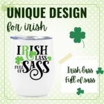 Onebttl Irish Gifts for Women Men, Ireland Gift for Irish for St Patricks Day Christmas, 12oz Stainless Steel Tumbler with Lid - Full of Sass - Image 3