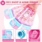 Kids Water Bottle with Pop-Open Straw & Spout 2-in-1 Lid, 20oz Leak-Proof Tritan Plastic BPA-Free Kids Cup with Strap for School Travel Sports Girls Toddler, Cat - Image 4