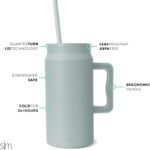 Simple Modern 50 oz Mug Tumbler with Handle and Straw Lid, Reusable Insulated Stainless Steel Large Travel Jug Water Bottle Gifts for Women Men Him Her Trek Collection, 50oz, Sea Glass Sage - Image 3