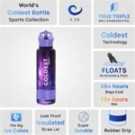 Coldest Insulated Water Bottle with Straw Lid - Stainless Steel Metal Insulated Bottle for Men & Women (Astro Purple, 40 oz) - Image 5