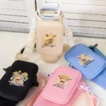 Personalized Water Bottle Carrier Bag with Pouch Gift for Her Tumbler Carrier Water Bottle Holder Drink Carrier Custom Name Water Bottle Sling Bag Sunflower Highland Cow Tumbler Holder - Image 4