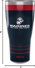 Tervis Traveler Marines The Few The Proud Triple Walled Insulated Tumbler Travel Cup Keeps Drinks Cold & Hot, 30oz, Stainless Steel - Image 6