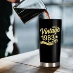 Happy 43th Birthday Tumblers Gifts for Men Women, Back in 1983 Stainless Steel Tumblers Gifts, 1983 43 Years Old Birthday Gift For Wife Husband Mom Dad - Image 4