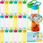 18 Pack End of the Year Gifts Water Bottles Bulk 22oz Portable Sports Water Bottle Summer Colorful Drink Bottles with Cards for Summer Party Classroom Prizes Graduation Gifts - Image 2