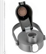 2 IN 1 Replacement Lid for Owala Freesip16oz 24oz 32oz 40oz Water Bottle, One Button Top Replacement Lid Accessory, Leakproof, BPA-FreeDishwasher Safe, Smart Design - Image 2