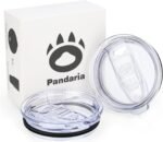 2 Pack 20OZ Tumbler Lids, Leak Proof Replacement lids for Tumblers, Spill Proof Splash Resistant Slider Lids Covers Fit for 3.2" Cup Mouth and More Travel Coffee Mugs - Image 2