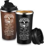 2 Pcs Christian Gifts for Men 17 oz Coffee Tumbler Inspirational Man of God Mugs Stainless Steel Tumbler with Lid Father's Day Religious Spiritual Gift Set - Image 2