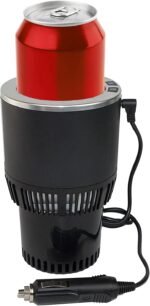 2-in-1 Car Cup Cooler Warmer Smart Temperature Control Travel Coffee Car Cup Holder， Smart Car Tumbler Holder Suitable for Coffee, Baby Bottles, Water, Tea, Drinks(Black and Silver) - Image 2