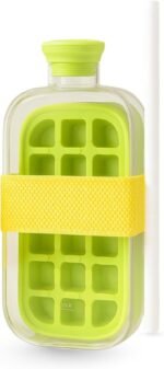 2-in-1 Ice Cube Water Bottle – Leak Proof Reusable Bottle with Built-in Ice cube Tray | BPA-Free Silicone & Plastic Ice Cube Maker Bottle | Portable Sports, Travel, Gym, Office Hydration - Image 2