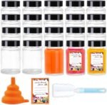 20-Pack 2oz Glass Juice Bottles with Lids – Wide Mouth Reusable Wellness Shot Jars for Juicing,Ginger,Liquor,Oils,Juice Stickers,Cleaning Brush & Silicone Funnel (BPA-Free, Dishwasher Safe) - Image 2