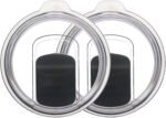 20 oz Tumbler Lid, 2 Pack Replacement Lids Compatible for YETI 20 oz Tumbler 10/24 oz Mug and 10 oz Lowball, Travel Spill Proof Cup Lids Covers with Magnetic Slider Switch, BPA Free - Image 2