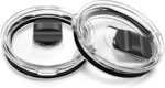 20 oz Tumbler Lid, Replacement Lids Compatible for YETI 20 oz Tumbler, 10/24 oz Mug and 10 oz Lowball, 2 Pack Travel Spill Proof Cup Lids Covers with Magnetic Slider Switch, BPA Free - Image 2