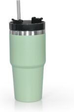 20 oz Tumbler Stainless Steel Tumblers,Reusable Double Wall Vacuum Insulated Coffee Mug for Home, Office, Outdoor Works Great for Ice Drinks and Hot Beverage(Green) - Image 2