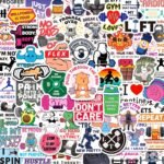200PCS Motivational Gym Stickers, Workout and Fitness Sticker Pack for Water Bottles, Laptops, Planners, Weightlifting Vinyl Decals for Men, Women, Teens - Image 2